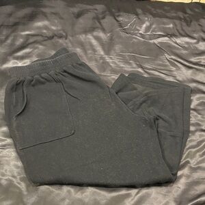 Black Boho Capri Pants